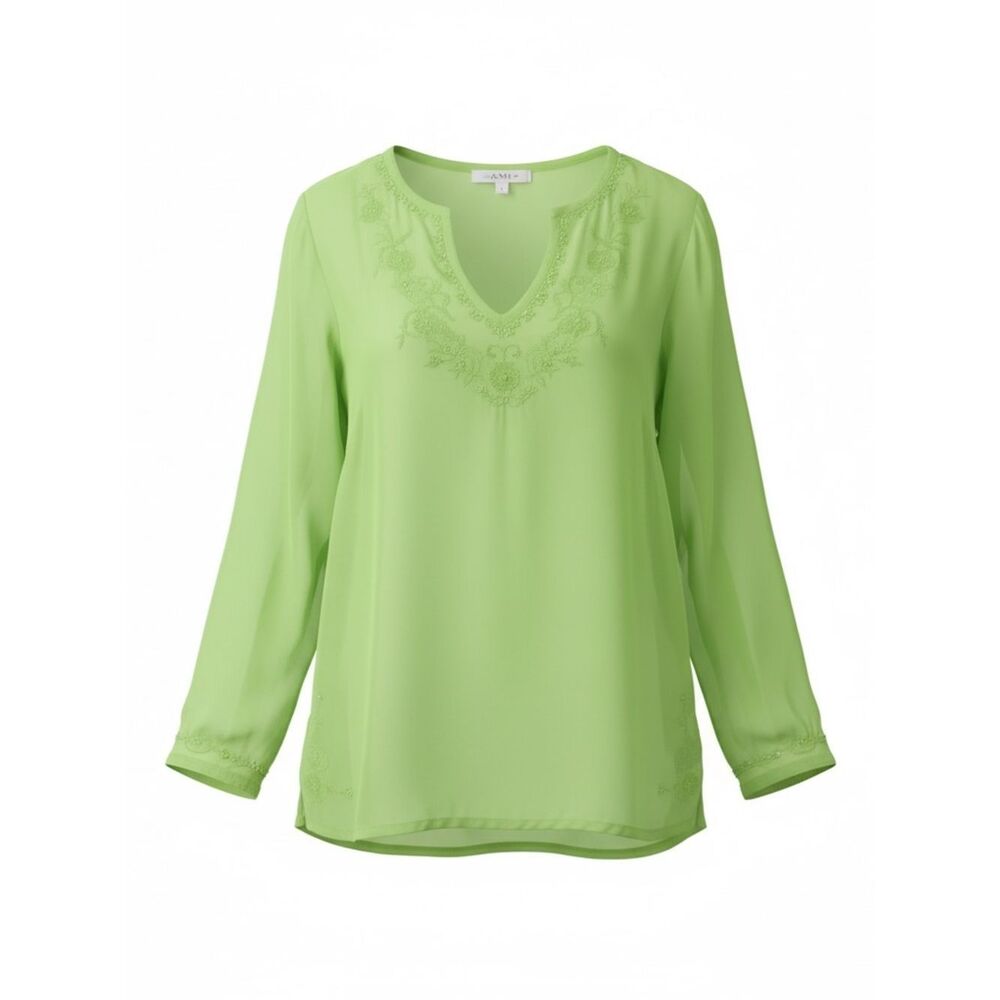 A.M.I. Neon Embellished Tunic Top‎